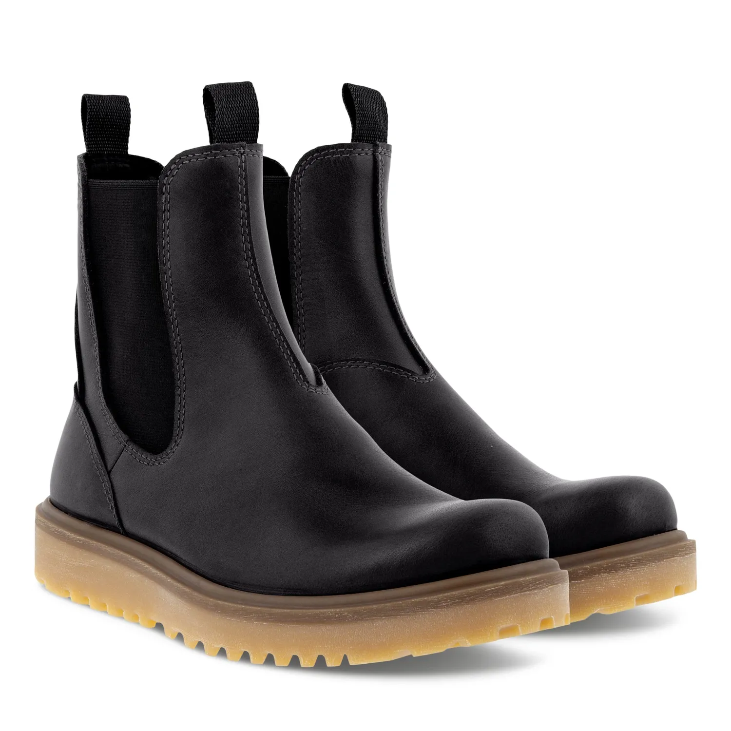 Ecco Staker stivali Chelsea donna neri pelle