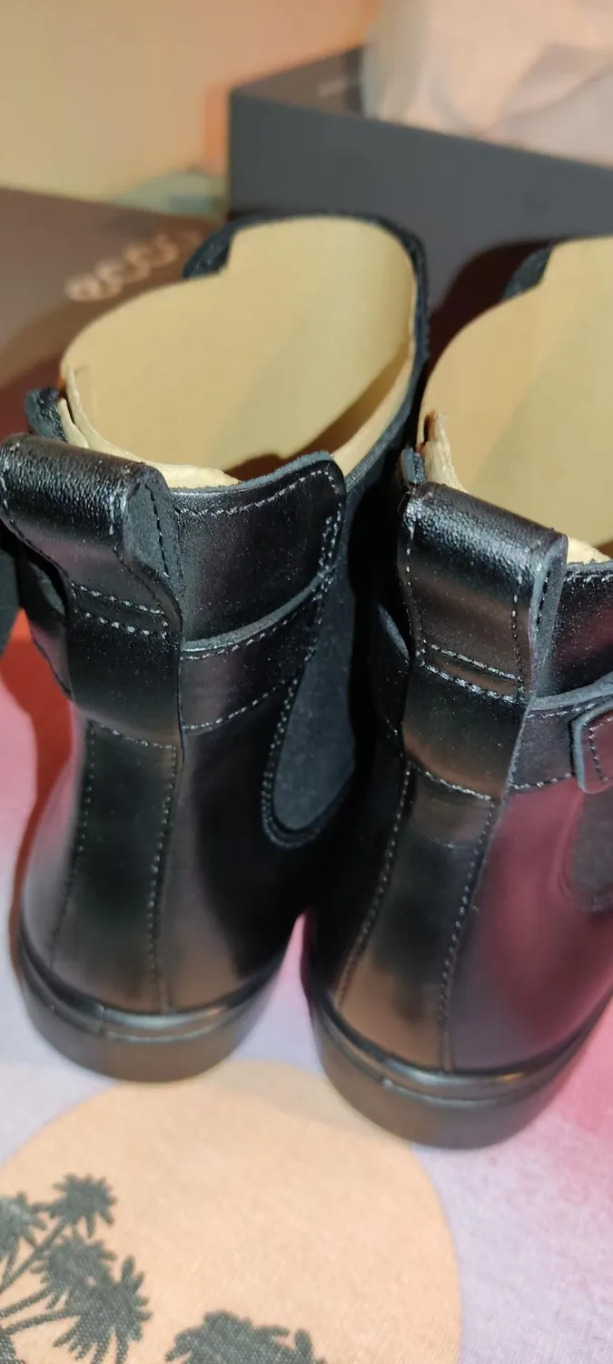 Ecco Dress Classic Chelsea Buckle stivali donna neri 35