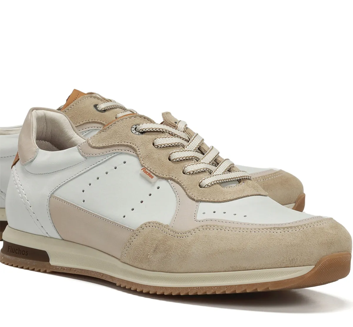 Fluchos Samir F2414 sneakers uomo beige tessuto