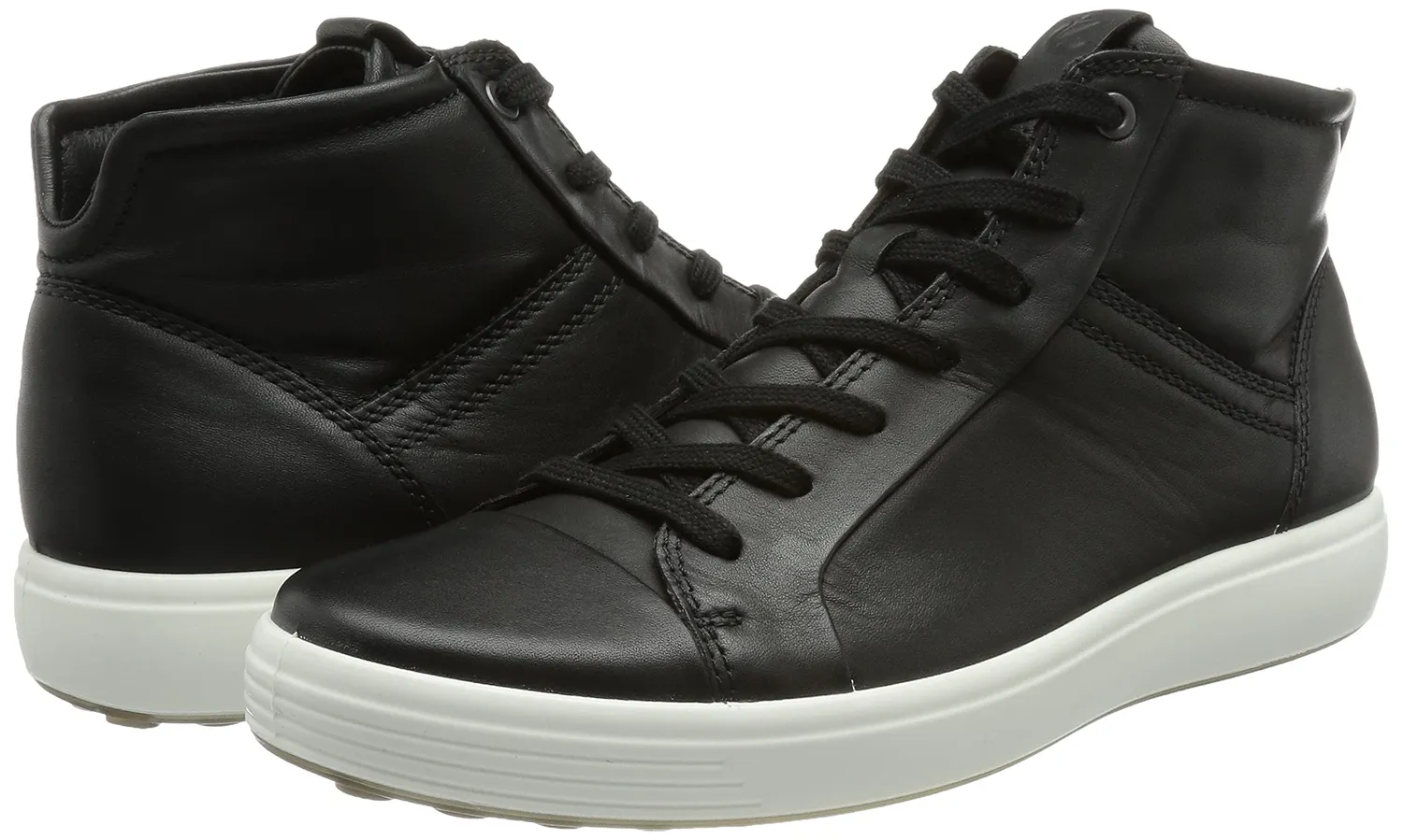 Ecco Soft 7 Stivali Uomo Mid Sneakers Pelle Nere