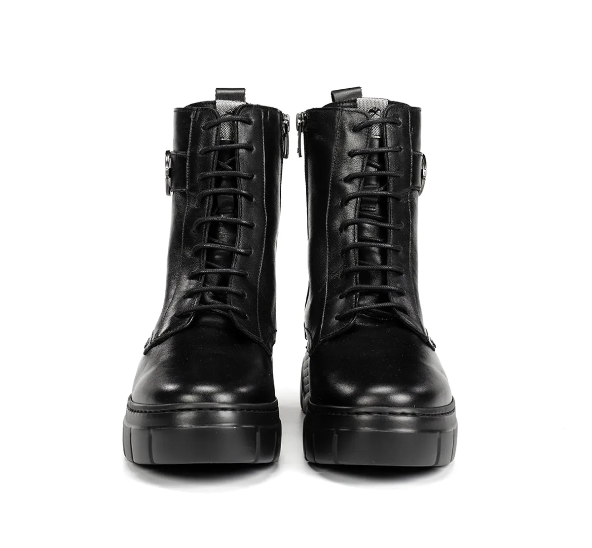 Fluchos Ilia F2303 stivaletto donna nero con lacci