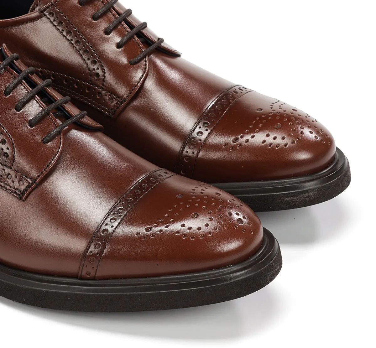 Fluchos Belgas F0629 scarpe uomo marrone classiche