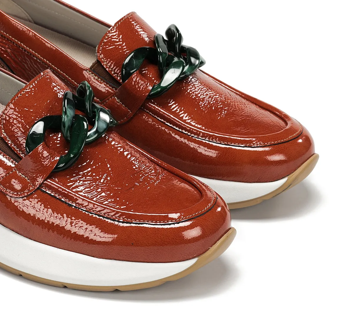 Dorking Flix D9671 mocassini donna arancioni zeppa