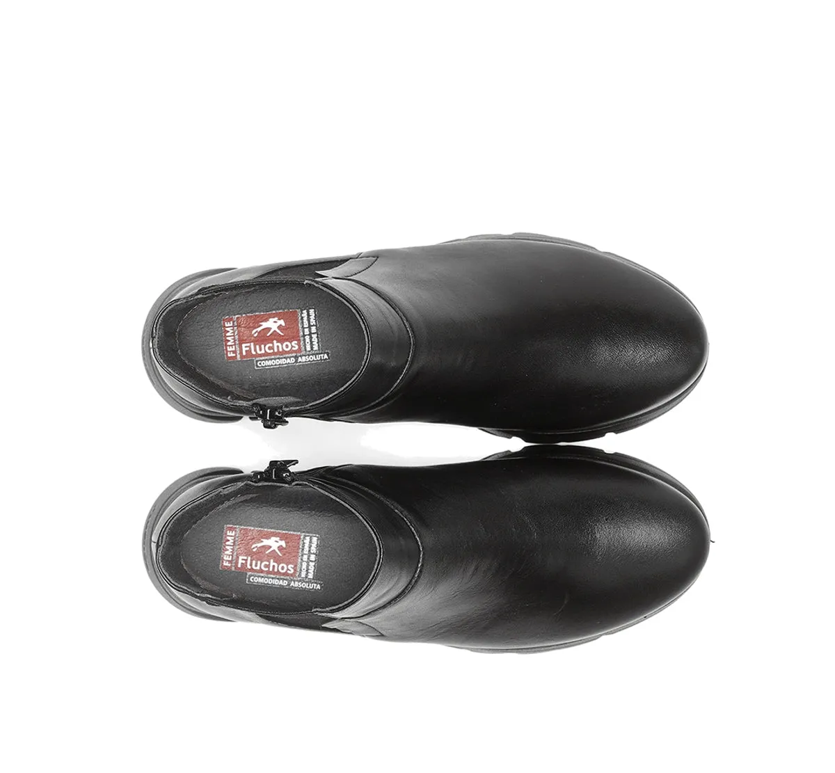 Fluchos Bona F1361 tronchetto nero tacco donna