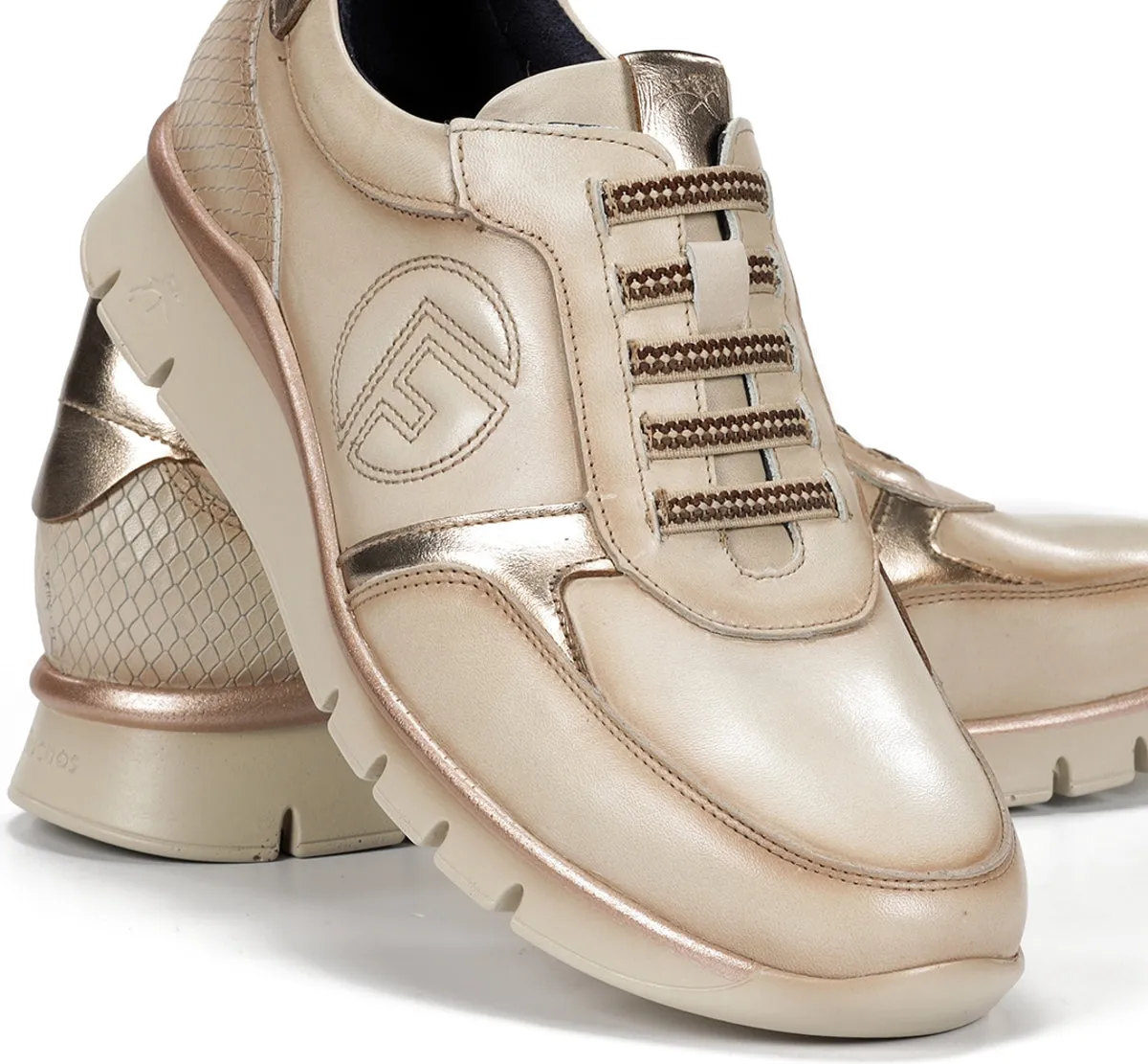 Fluchos Union F2074 sneakers bianche pianta larga