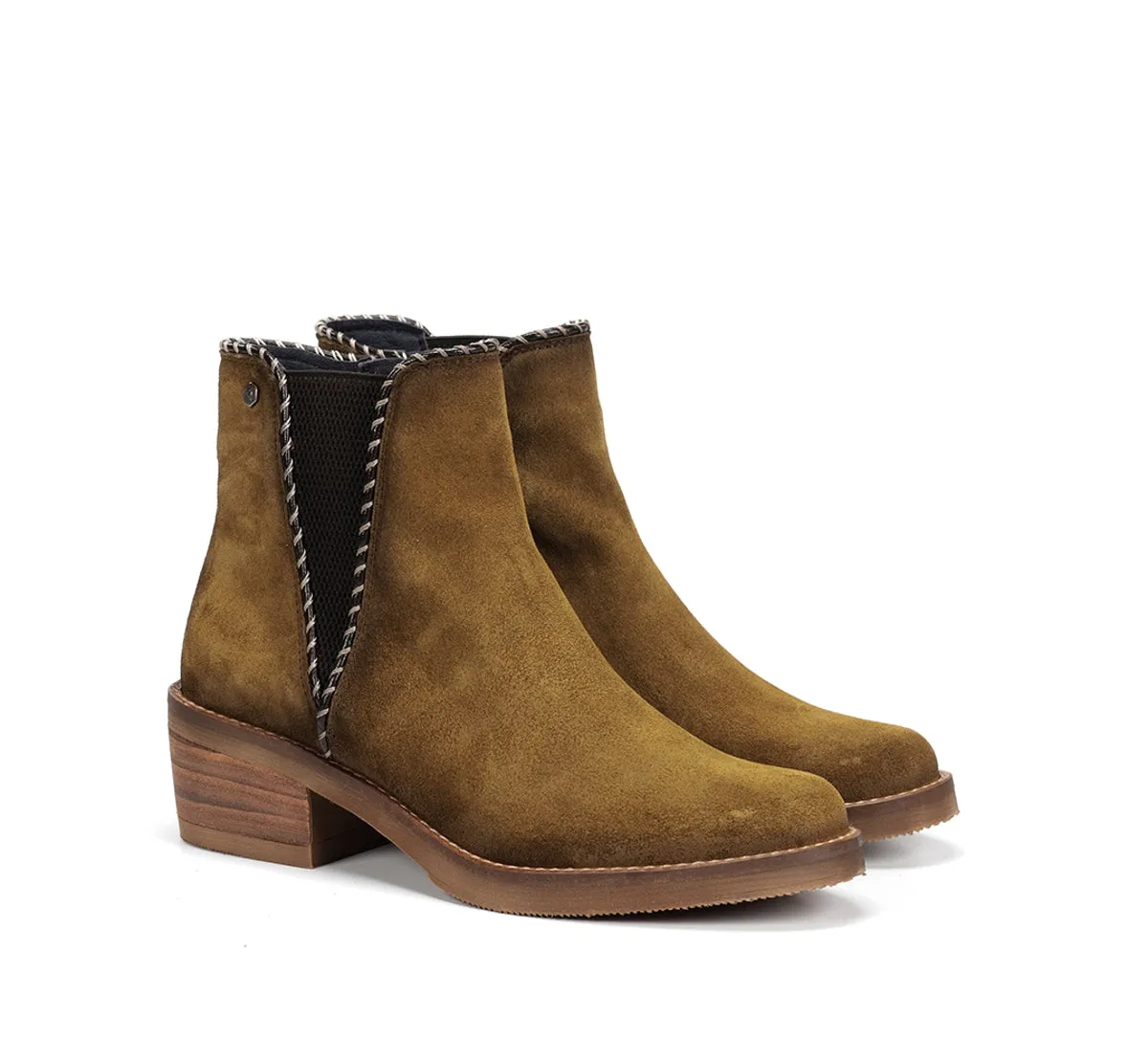 Dorking Layla D9545 stivaletti donna verdi tacco basso