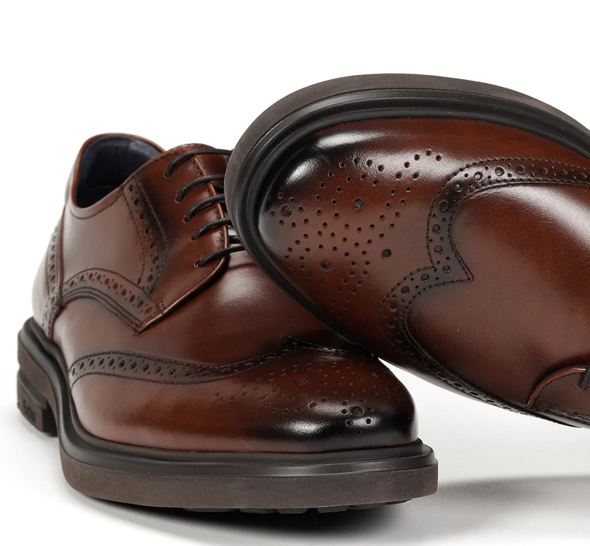 Fluchos Belgas F0628 scarpe marroni uomo leggere