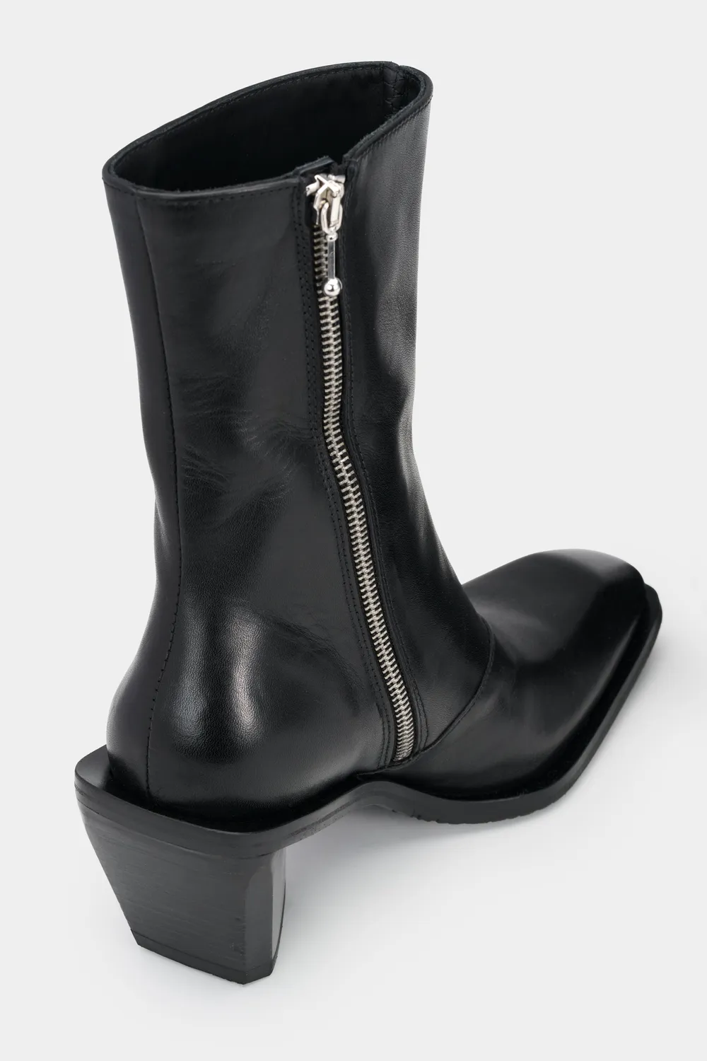 Eytys Poem Black Leather stivali neri tacco cubano