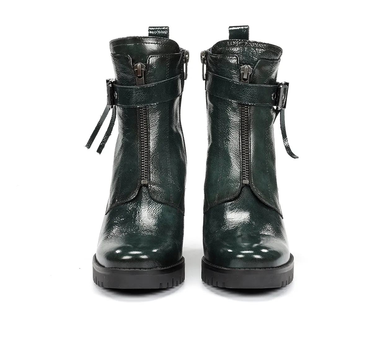 Fluchos EVIE D9163 stivaletti donna verdi con plateau