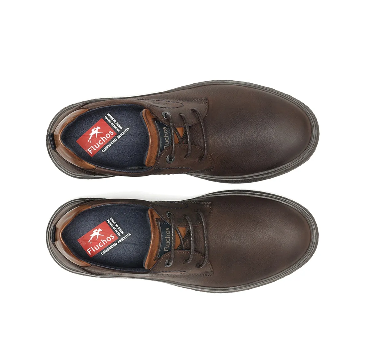 Fluchos Ragnar F1877 scarpe uomo marroni pianta larga