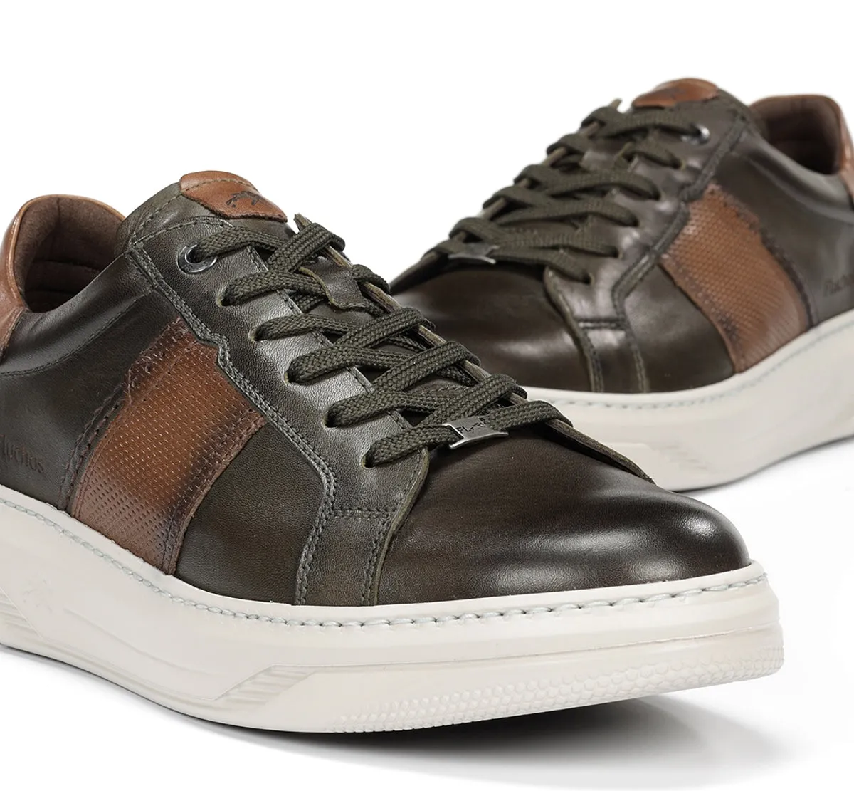 Fluchos Boston F2043 sneakers verdi uomo leggere