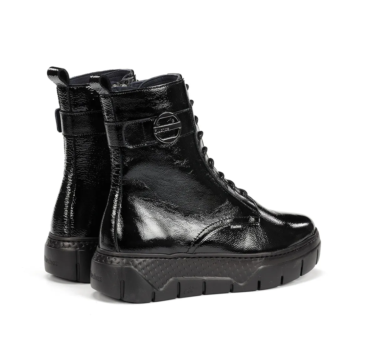 Fluchos Ilia F2303 stivaletti donna nero con lacci