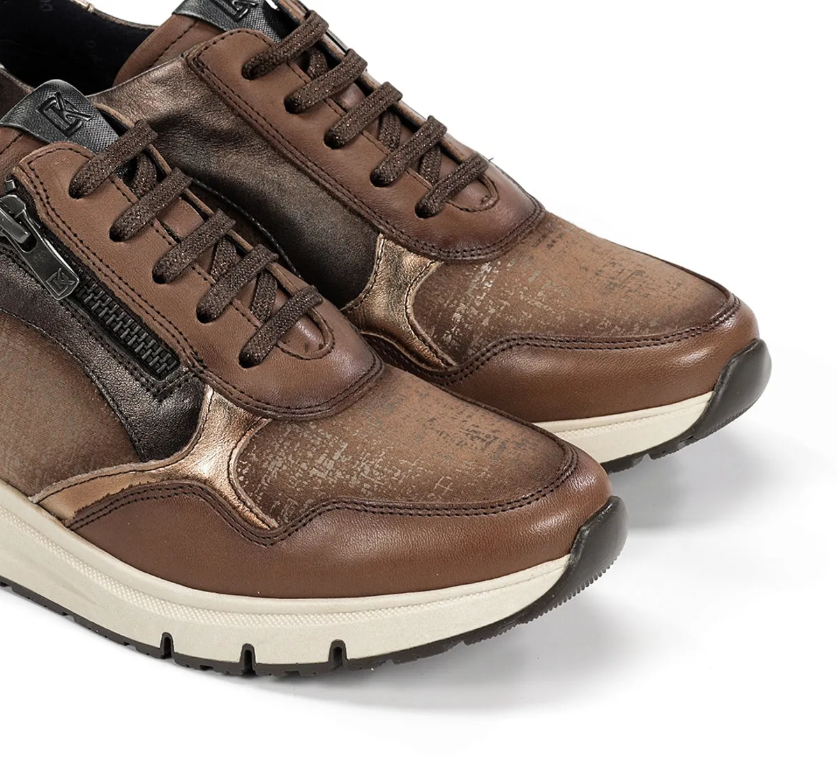 Fluchos Serena D9213 Sneaker Donna Tortora Comode