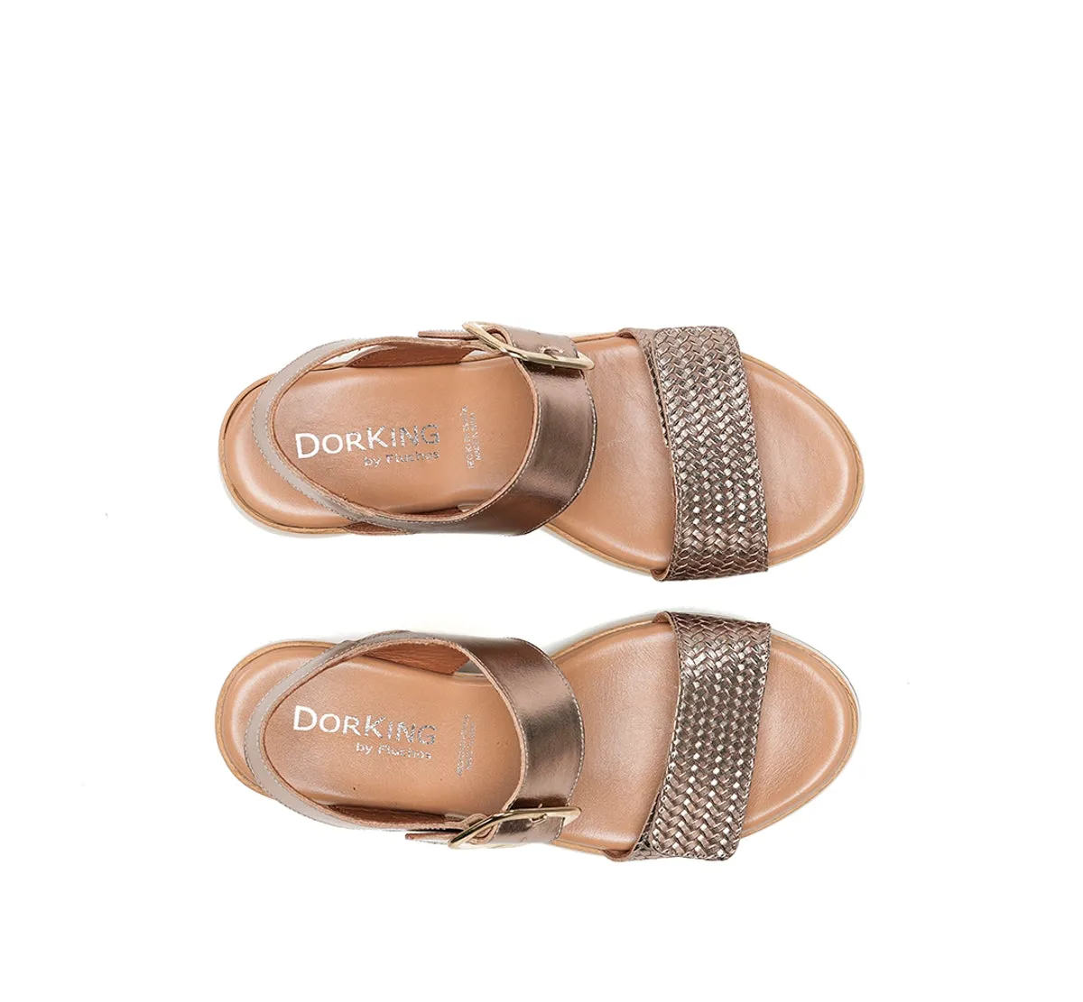 Fluchos Prince D9642 sandali donna golden zeppa