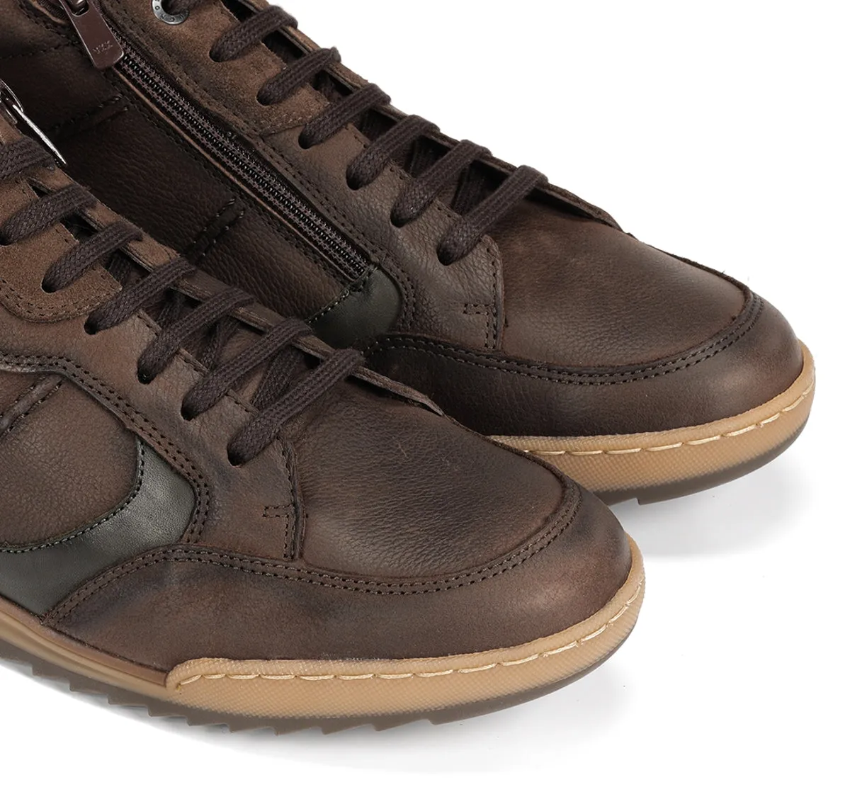 Fluchos Elder F2274 polacchino uomo marrone pianta larga
