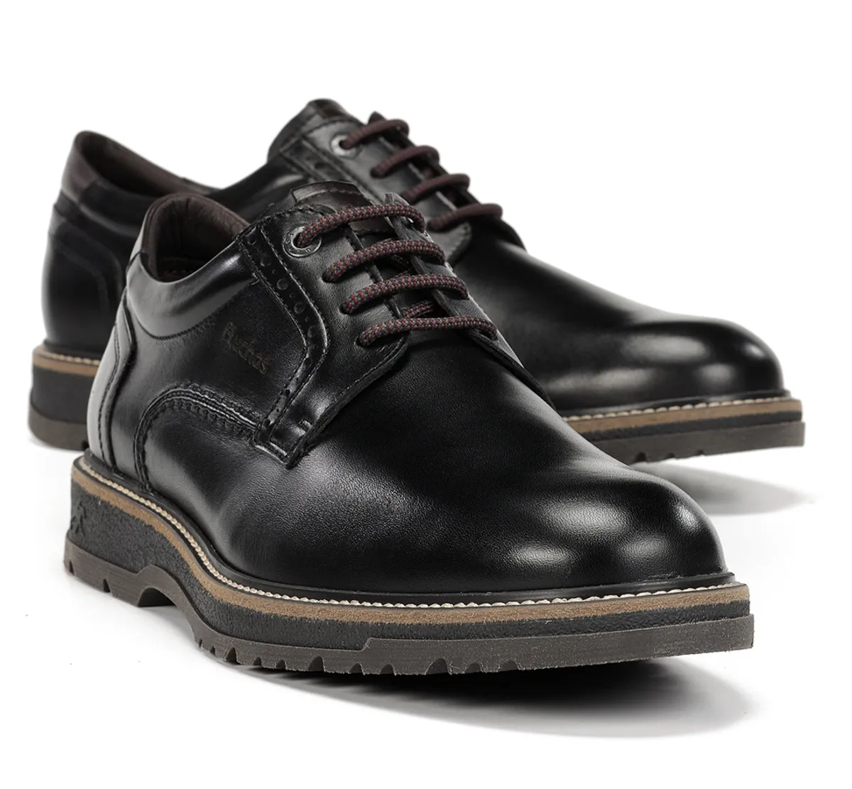 Fluchos Buggy F2319 scarpe uomo nere eleganti