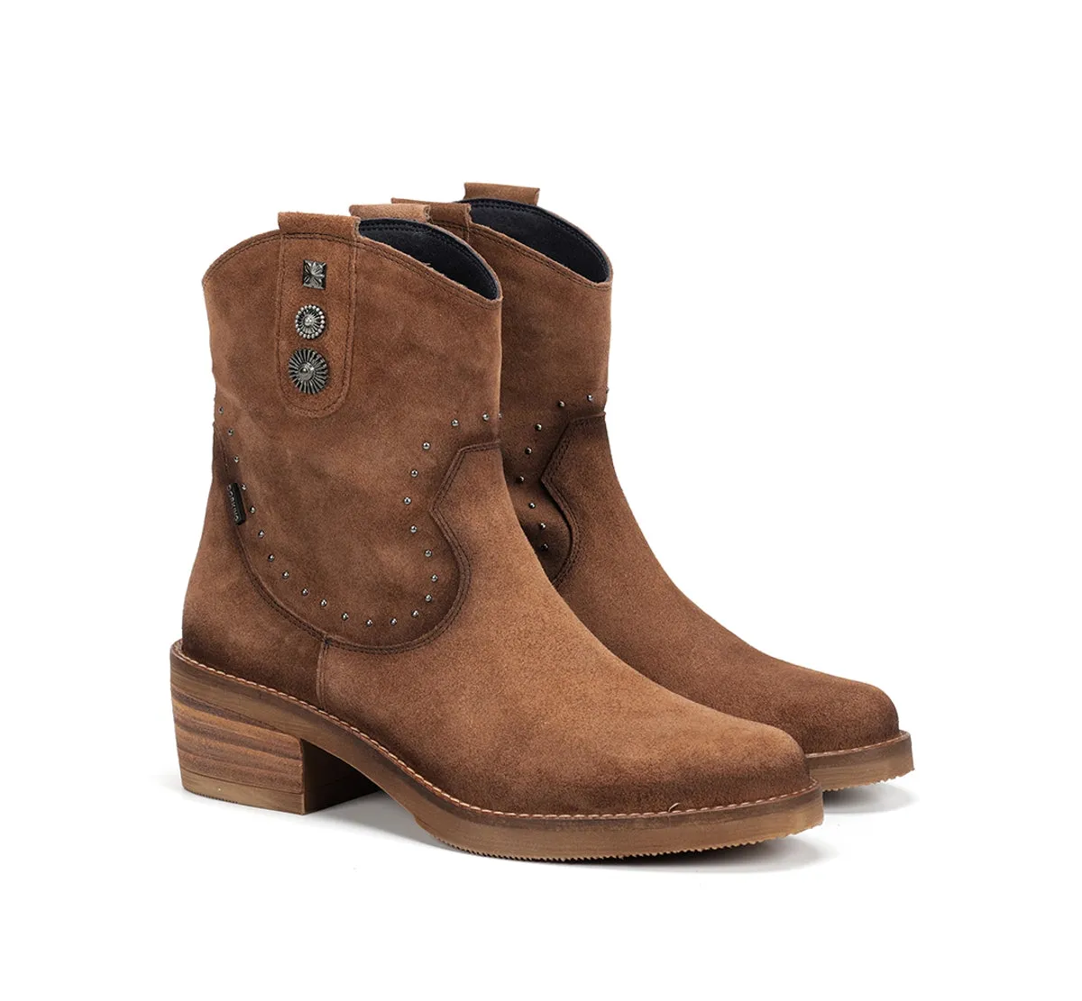 Fluchos Layla D9549 stivaletti donna marrone tacco basso