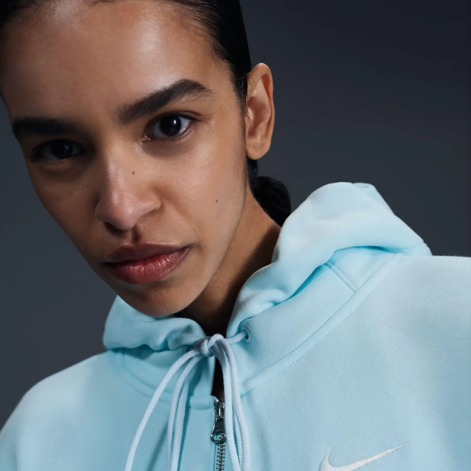 Nike Phoenix Fleece felpa donna Glacier Blue