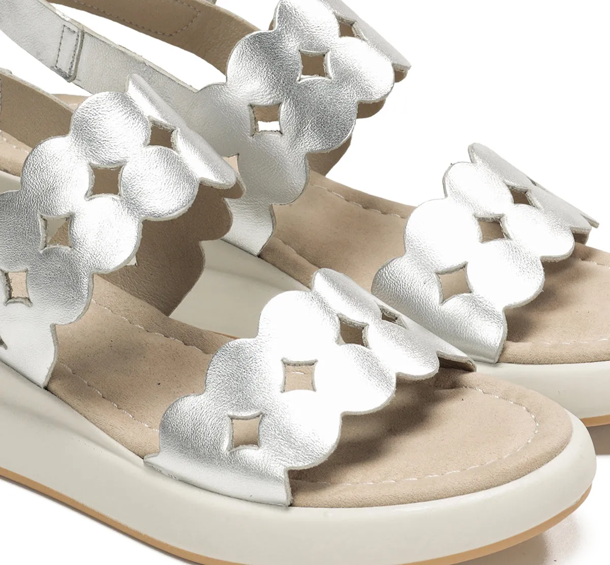 Dorking Slam D9291 sandali donna argento fibbia