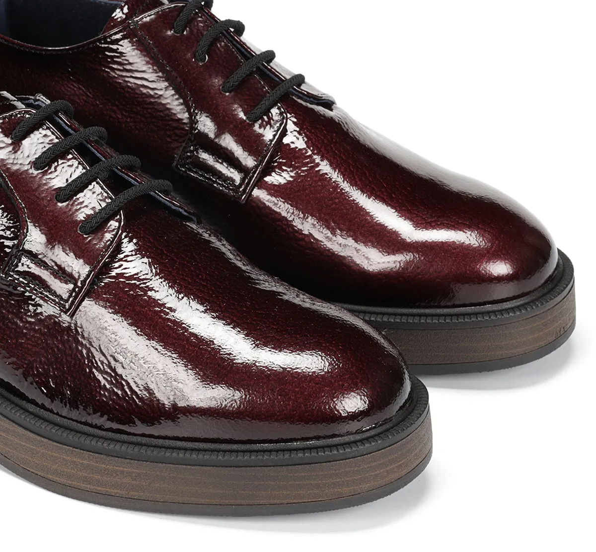 Fluchos Idaly D9387 scarpe donna bordeaux suola legno