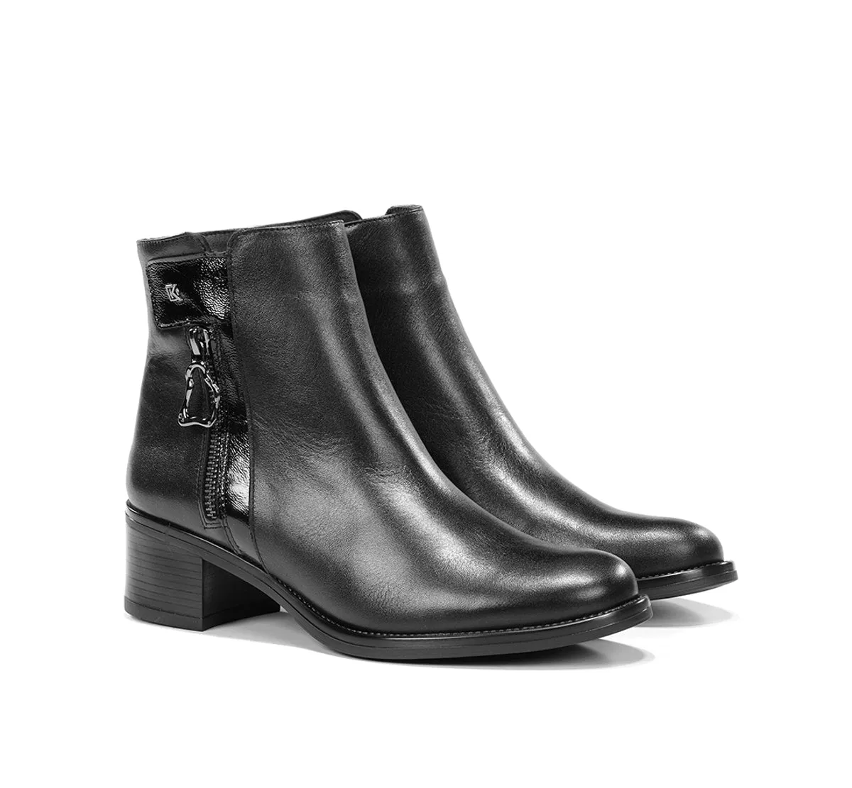 Fluchos Chiara D9434 stivaletti donna nero punta