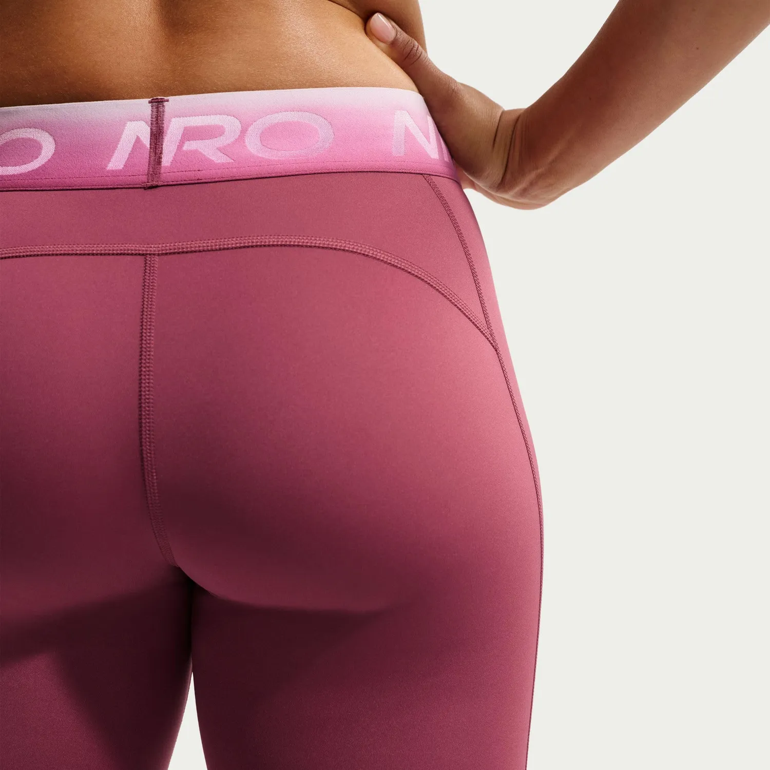 Nike Pro 7/8 leggings donna vita media elastici neri