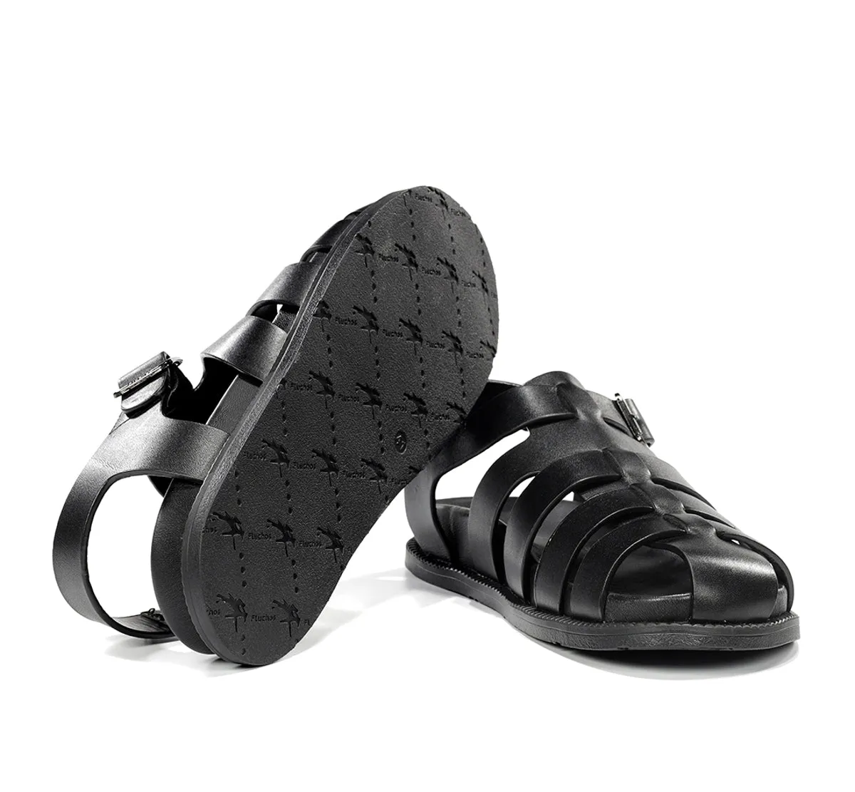 Fluchos Bari F2450 sandali uomo nero pelle