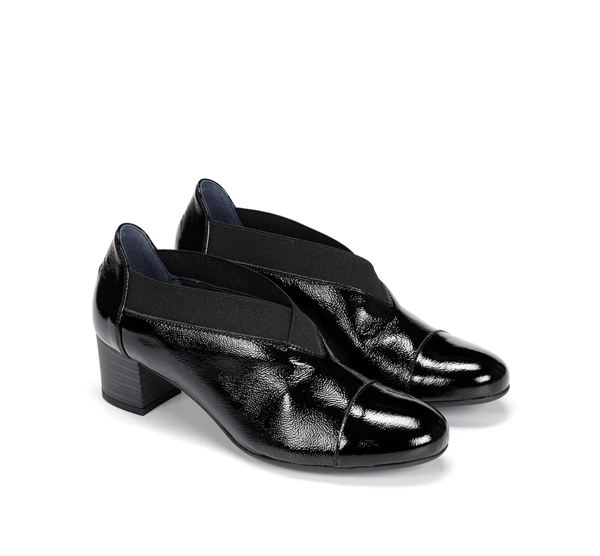 Fluchos Geminis D8638 scarpe donna nero tacco medio