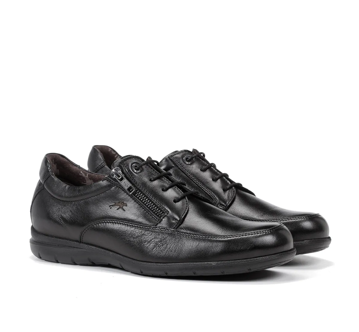 Fluchos Luca 8802 scarpe uomo nere pelle comfort