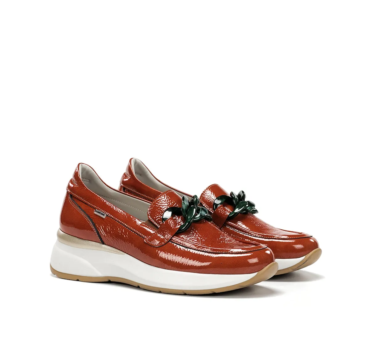 Dorking Flix D9671 mocassini donna arancioni zeppa