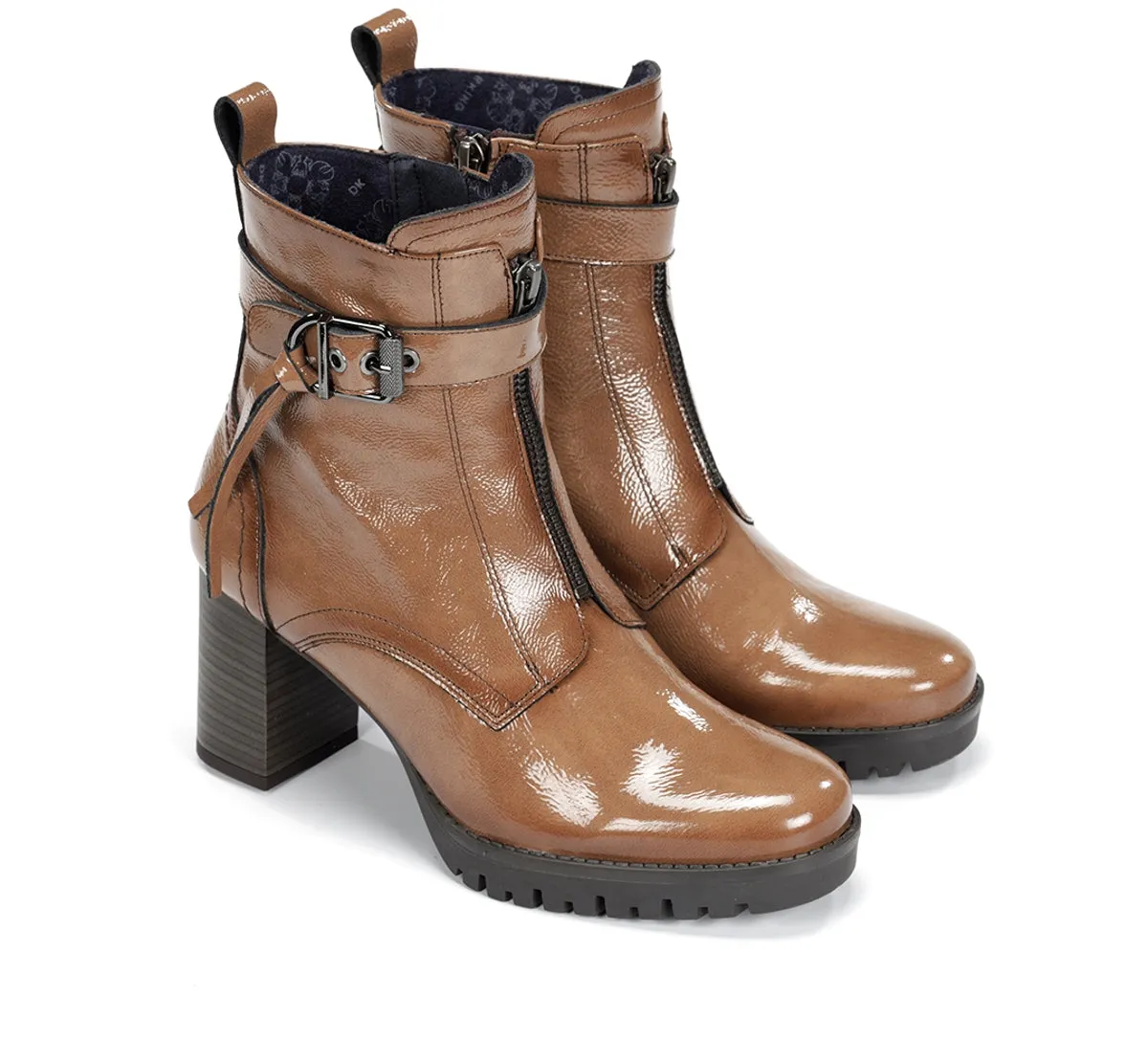 Dorking Evie D9163 stivaletti donna taupe plateau
