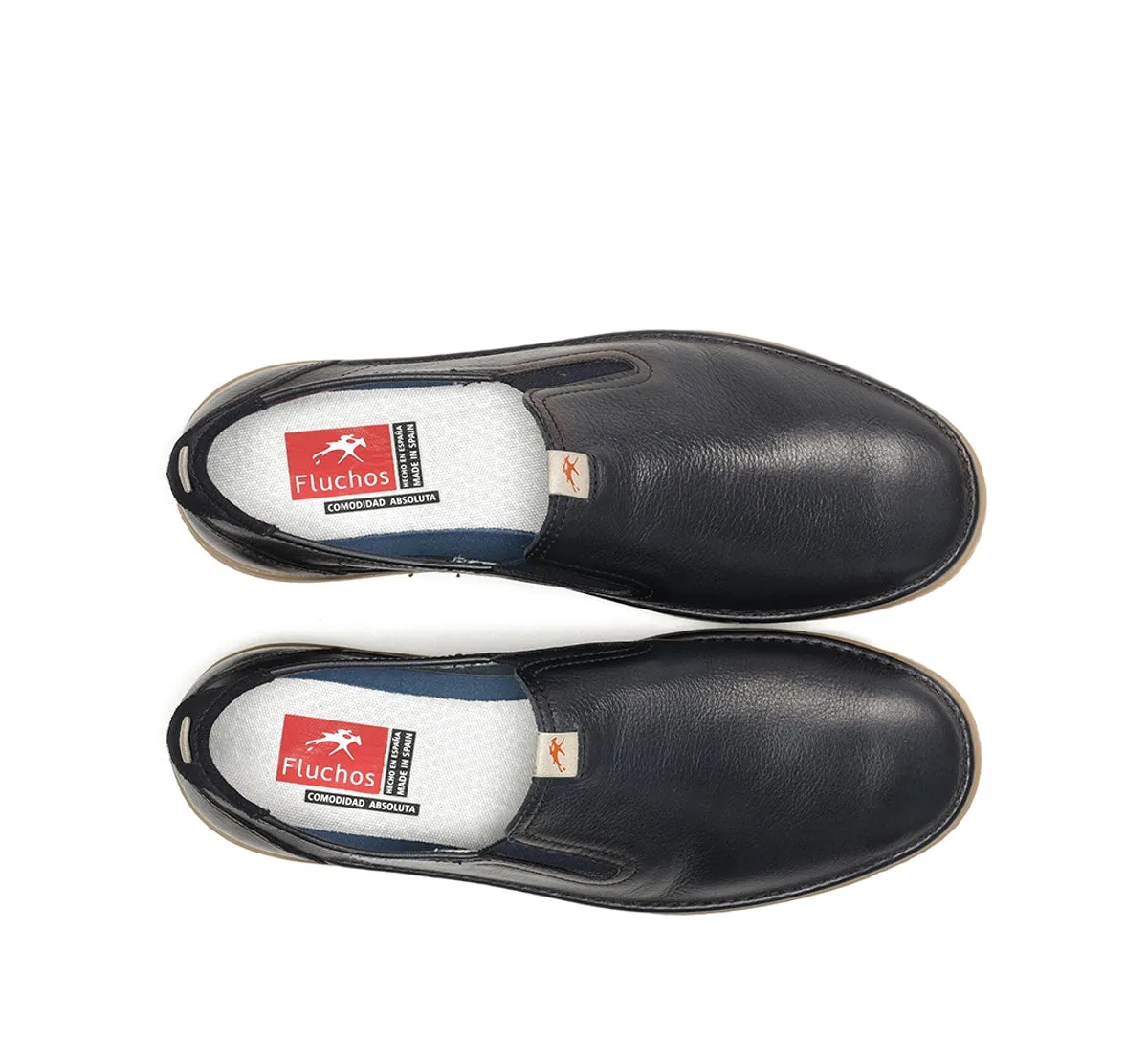 Fluchos Leo F1944 Slip On Blu Suola Retro