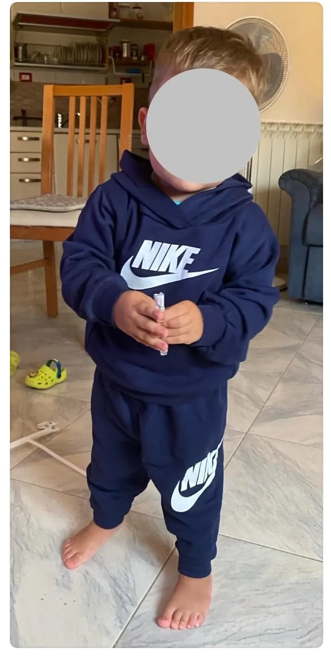 Nike Club Fleece tuta bambini beige felpa