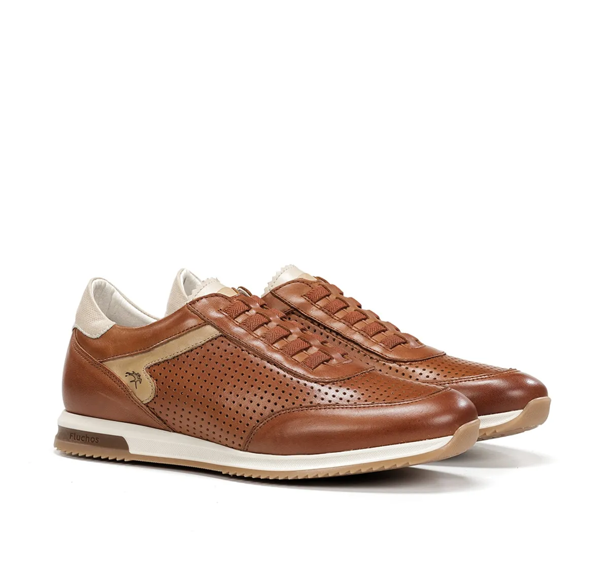 Fluchos Samir F2189 sneakers marroni pelle uomo