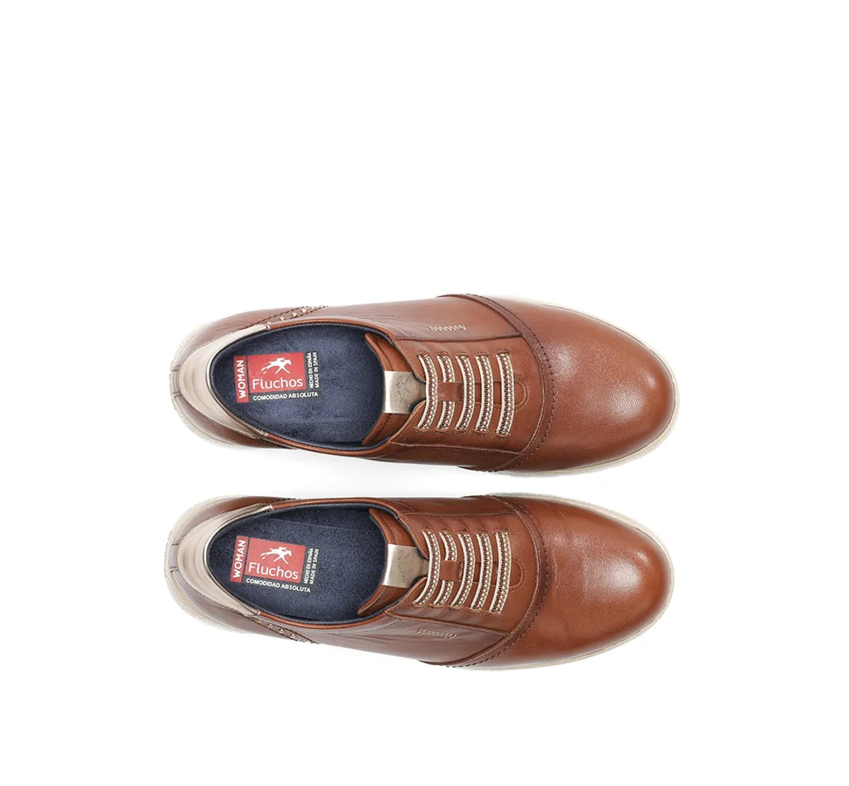 Fluchos Live F2096 sneakers marrone donna zeppa