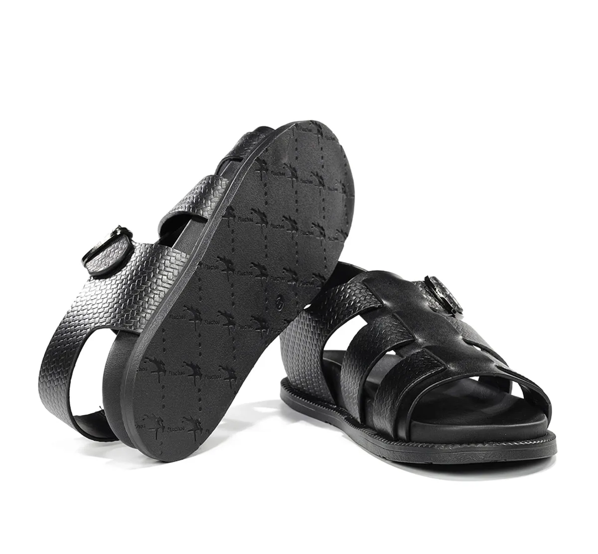 Fluchos Bari F2449 sandalo uomo nero pelle