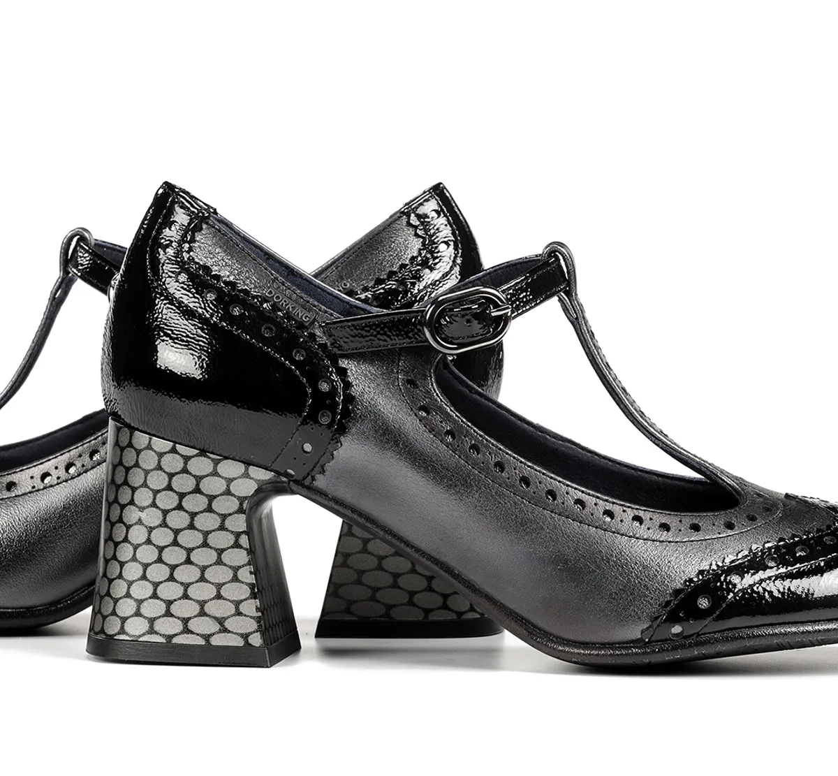 Fluchos Dacy D9618 mocassino donna grigio tacco