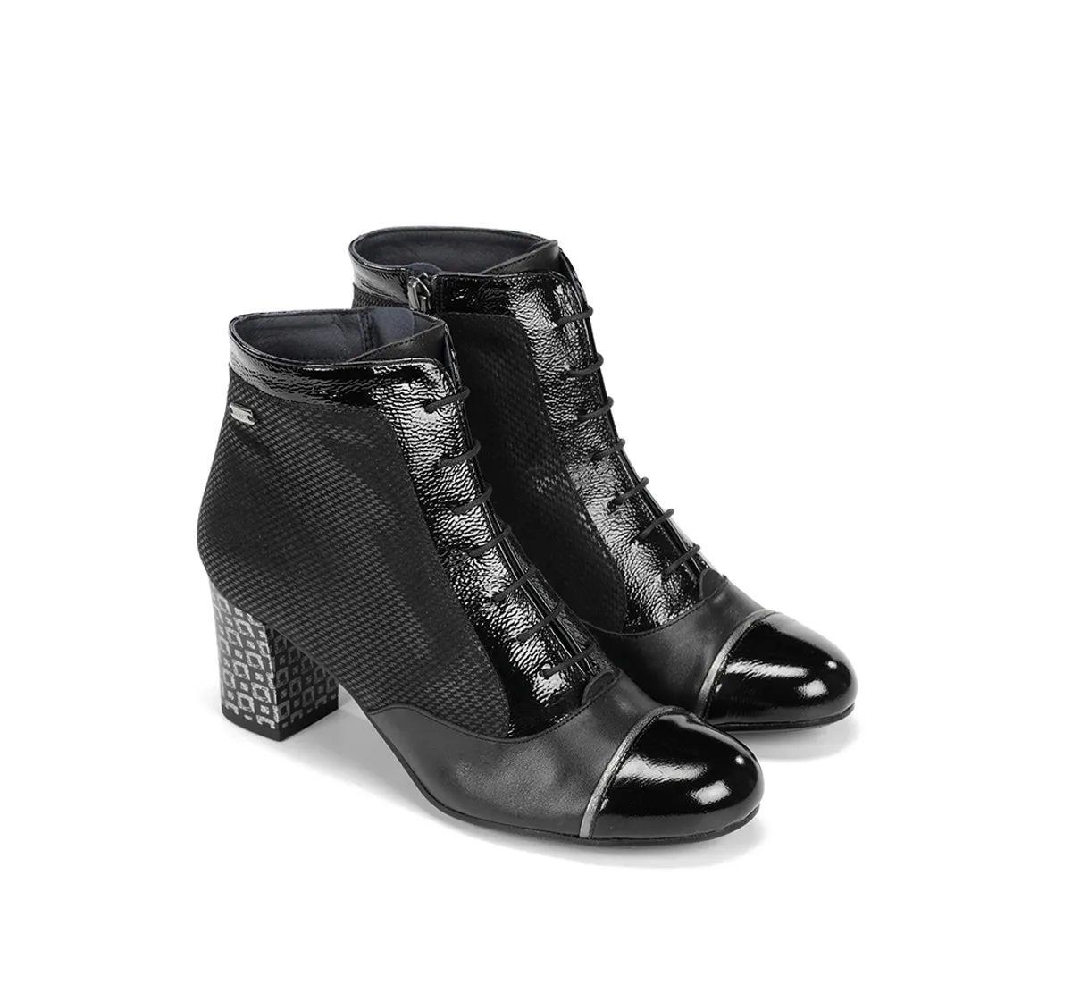Dorking Rodin D8922 stivaletti neri donna casual