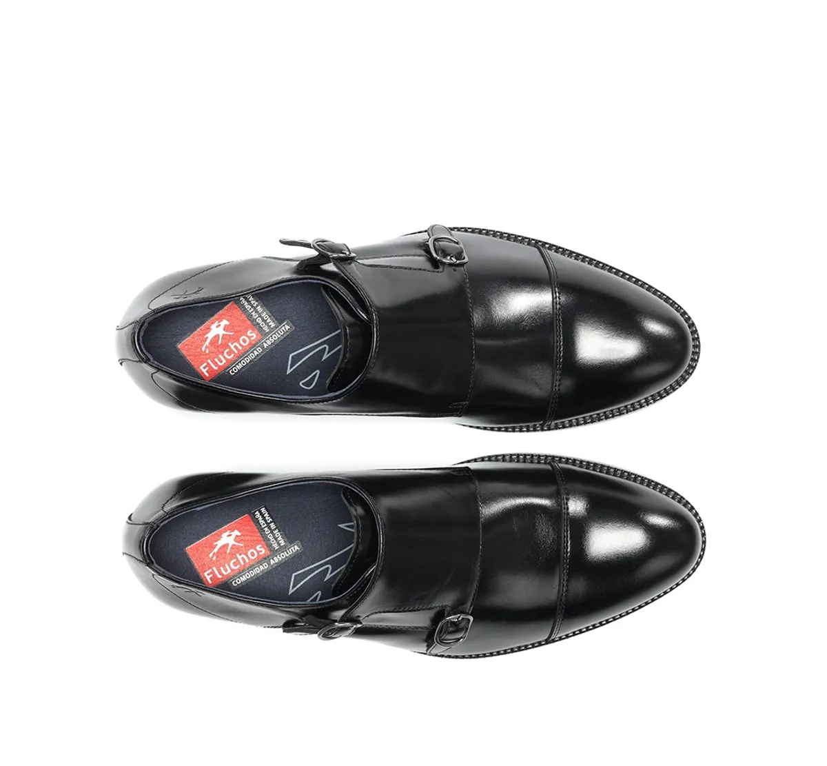 Fluchos Robert F2163 scarpa uomo nera elegante