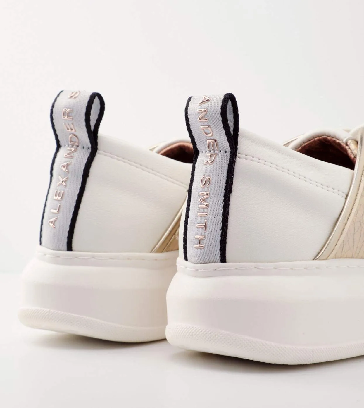 Alexander Smith Wembley sneakers donna gold pitonato