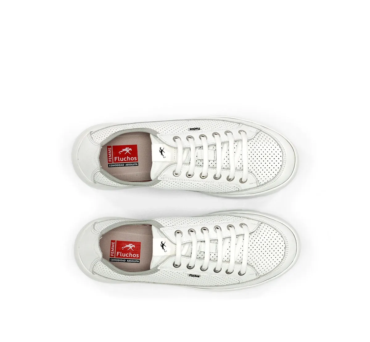 Fluchos Pompas F2123 sneakers donna bianche suola light
