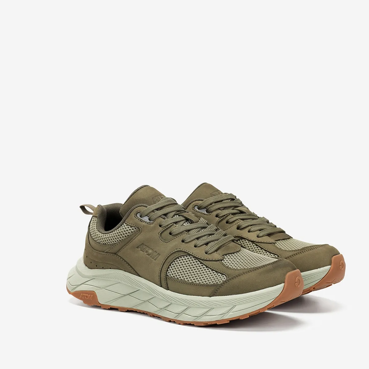 Fluchos Urban AT181 sneakers uomo verde suola alta