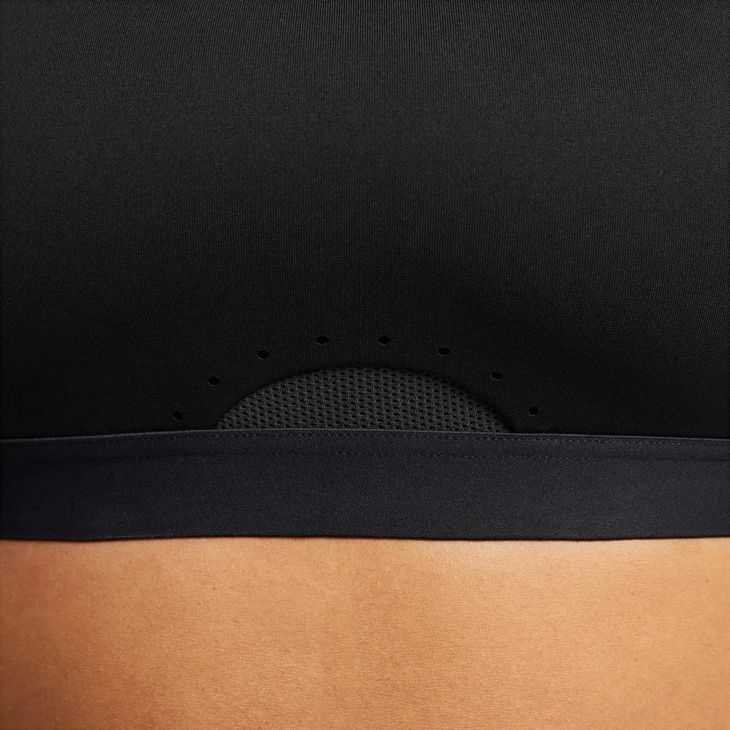 Nike Dri-FIT Swoosh reggiseno sportivo S/A nero alto sostegno