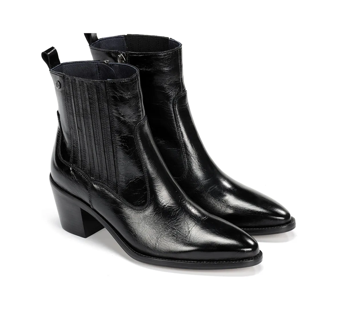 Dorking Arwen D9425 tronchetti neri donna tacco largo