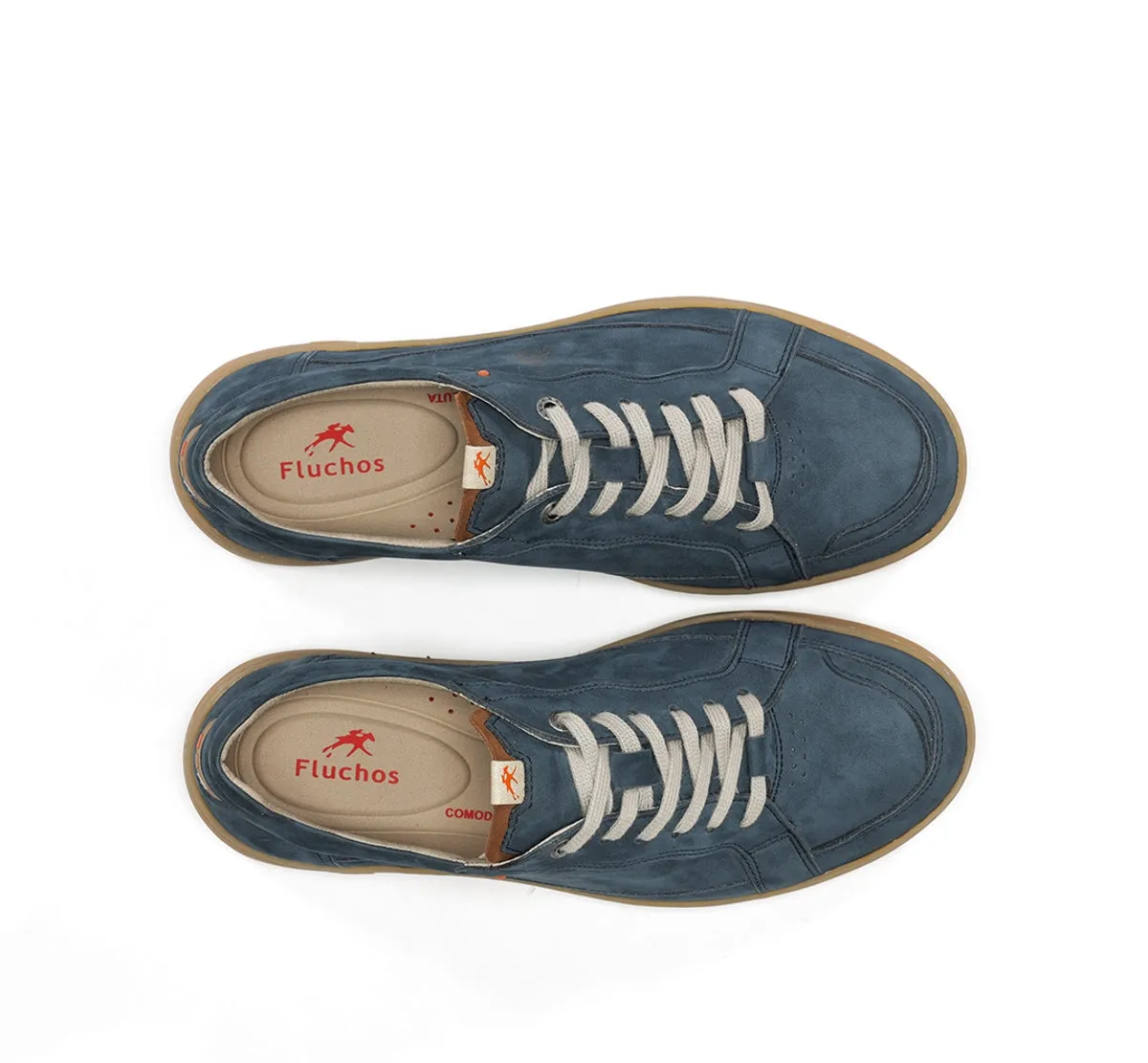 Fluchos Lenox F2220 Sneakers Uomo Blu Pianta Ampia