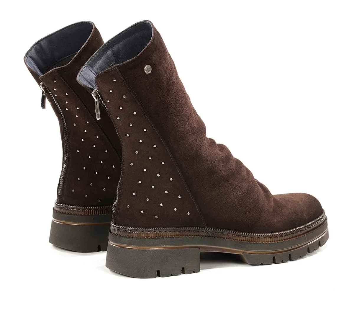 Fluchos Cosmo D9397 stivaletti donna marroni track