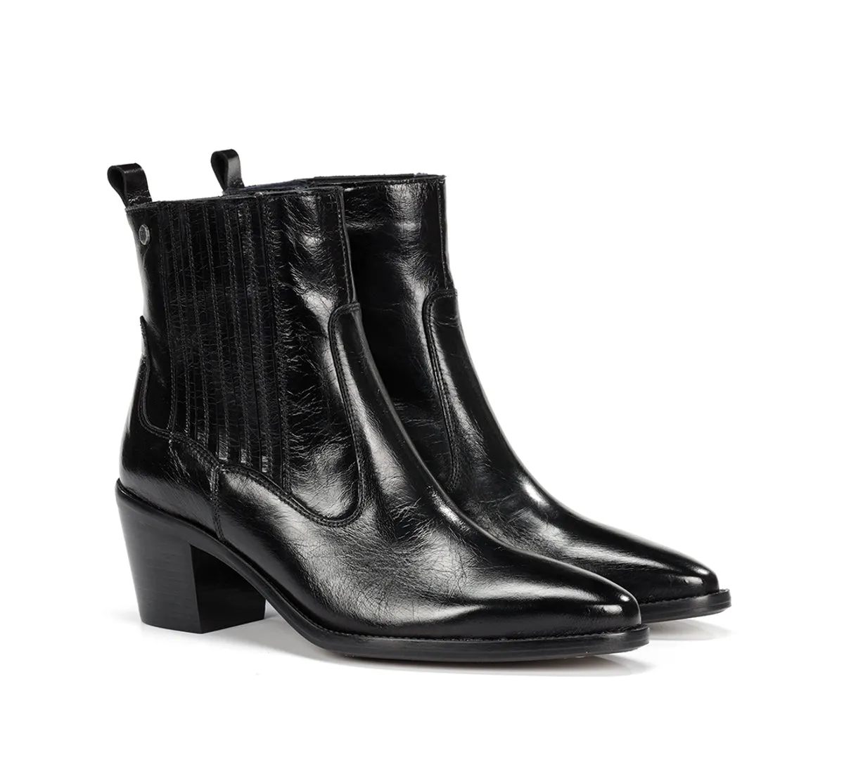 Dorking Arwen D9425 tronchetti neri donna tacco largo