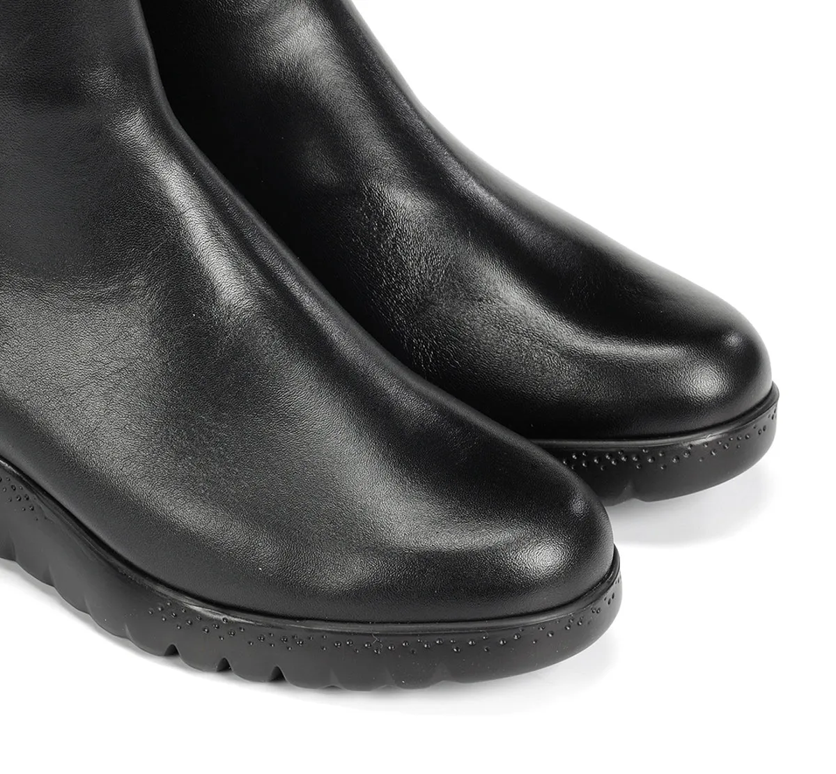 Fluchos Live F2100 tronchetto donna nero zeppa