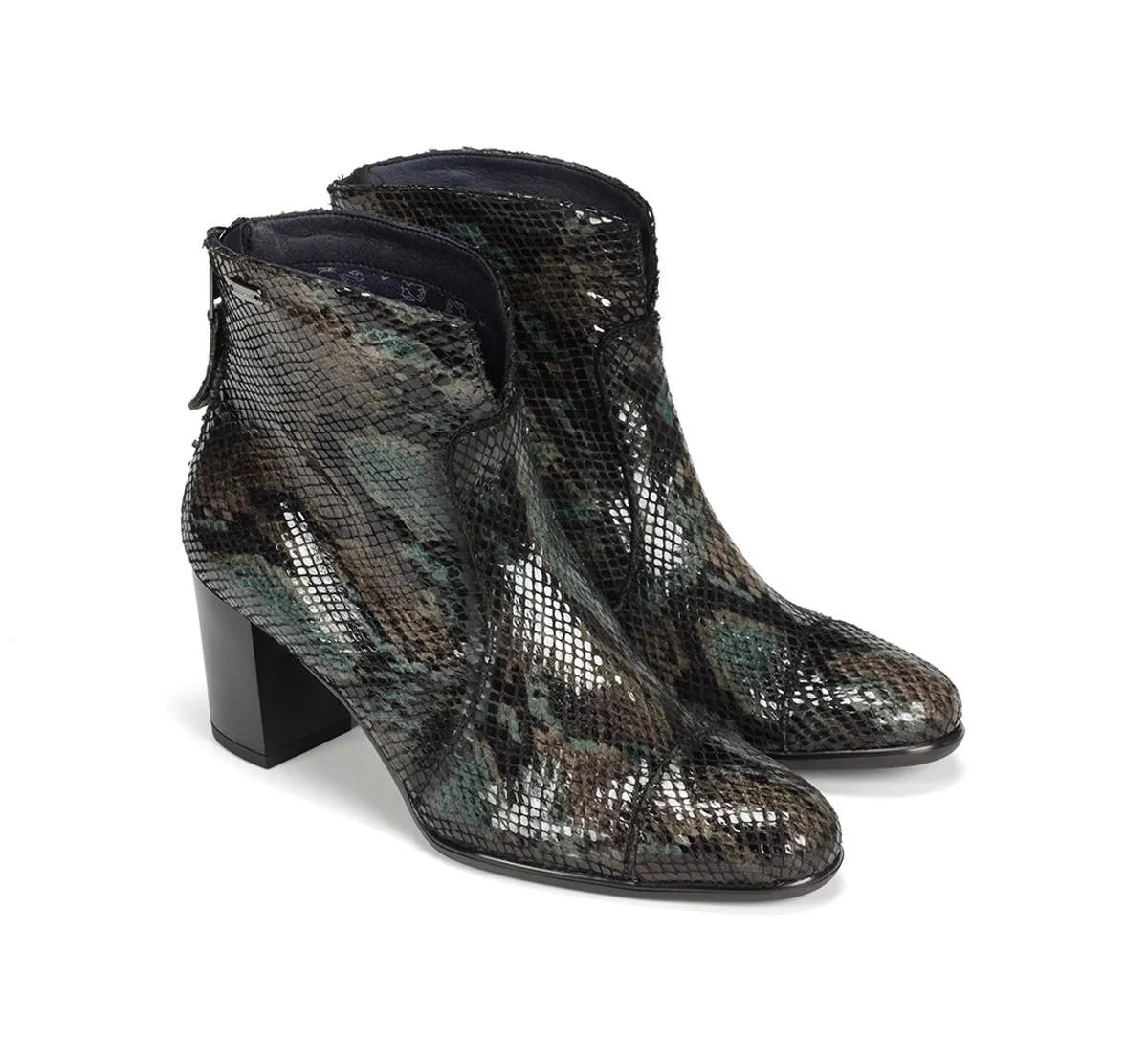 Dorking King D8932 stivaletti donna verdi tacco