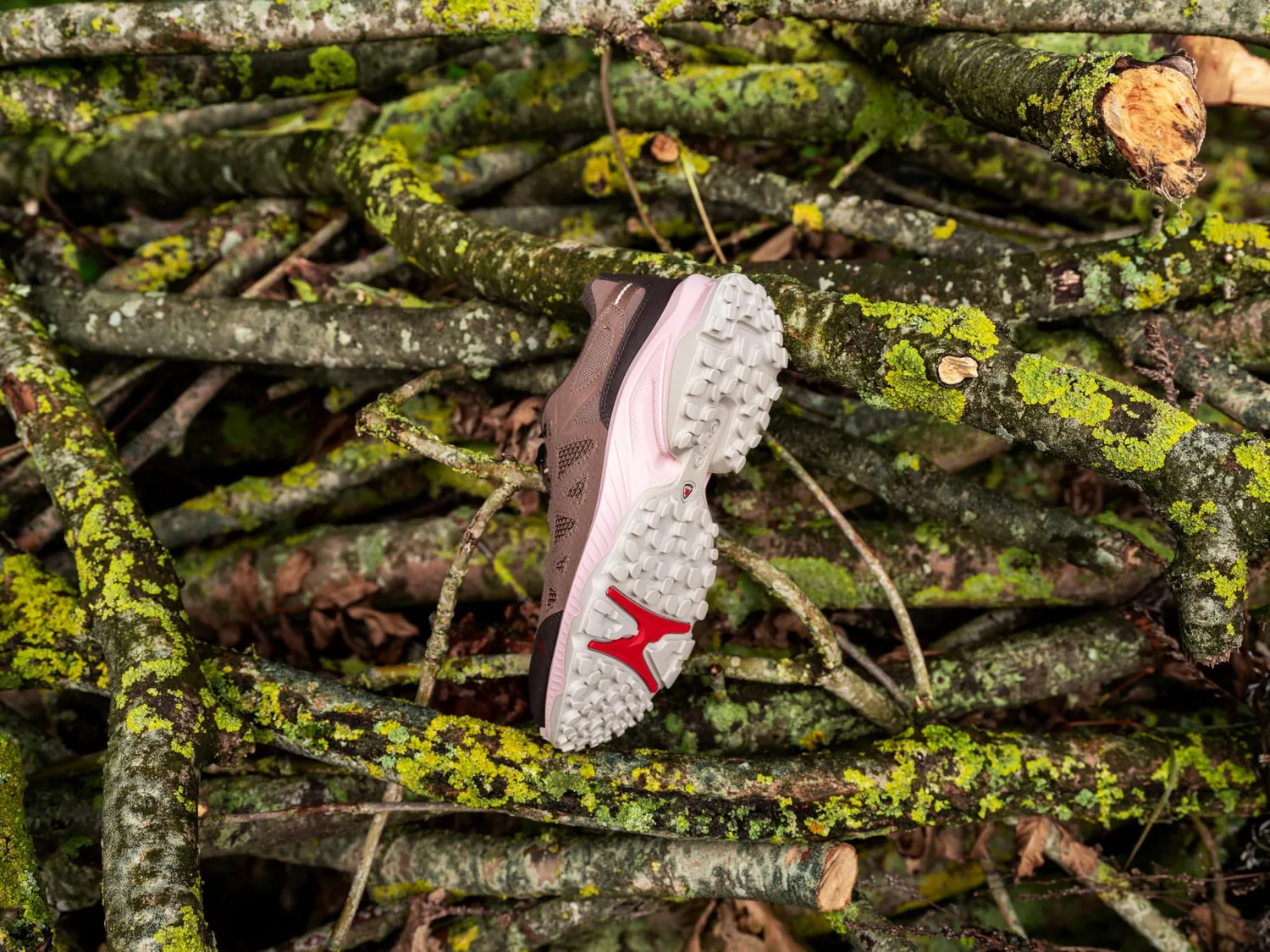 Ecco Receptor XP sneaker donna marrone traspirante